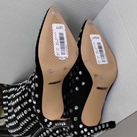 Gianni Bini knee high rhinestone boots, size 6M, pointed heels, Taylor Swift - Picture 5 of 8